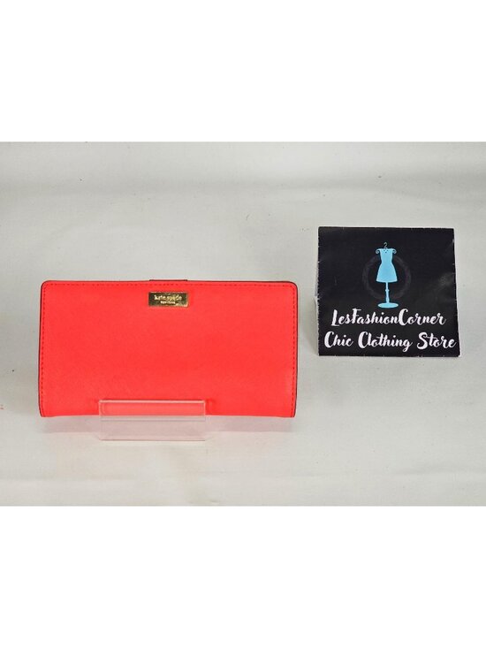 kate spade Handbags - Kate Spade Women's Geranium Saffiano Leather Wallet Newbury Lane Stacy 292